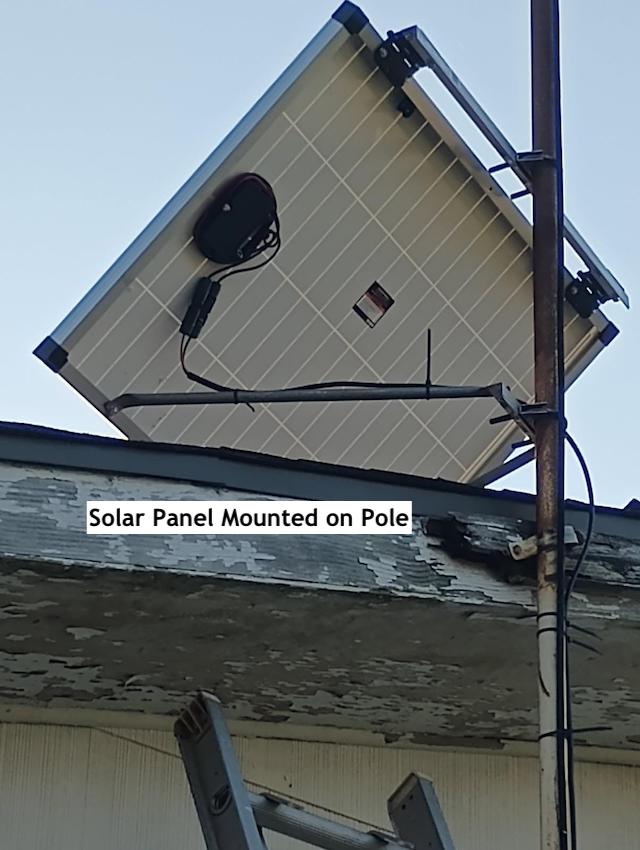 Solar Panal mounted on pole web